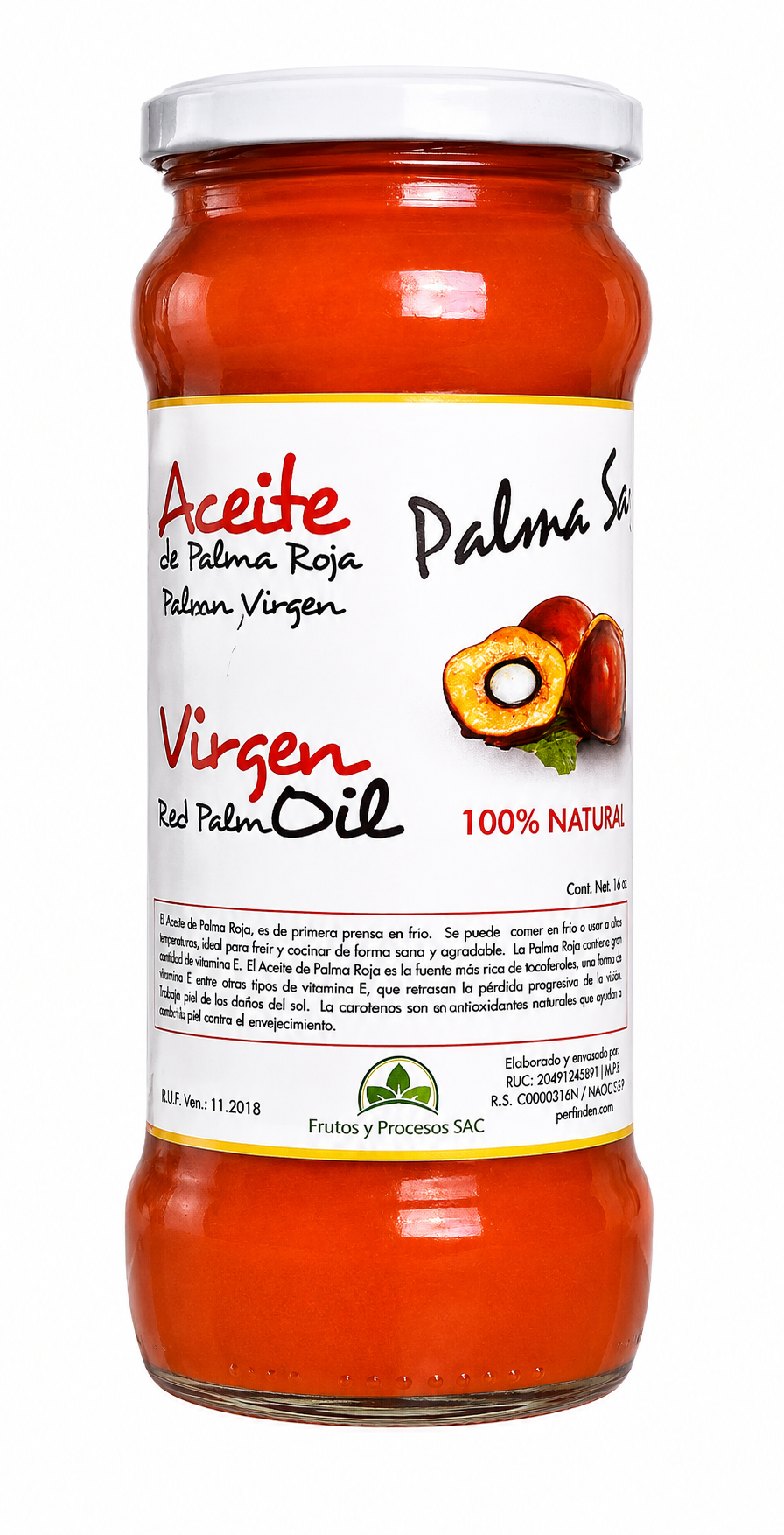 ACEITE DE PALMA ROJA VIRGEN