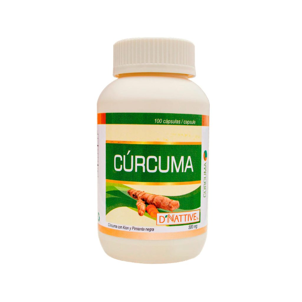 CÚRCUMA LONGA RECETA AYURVÉDICA D NATIVE – FRASCO X 100 CÁPSULAS X 500 MG