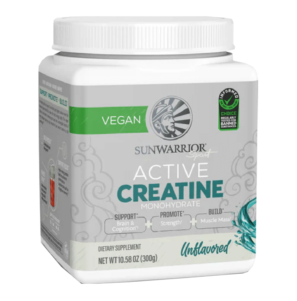 CREATINA ACTIVA MONOHIDRATADA (GLUTEN FREE, VEGANO) – FRASCO X 300 G (60 PORCIONES)