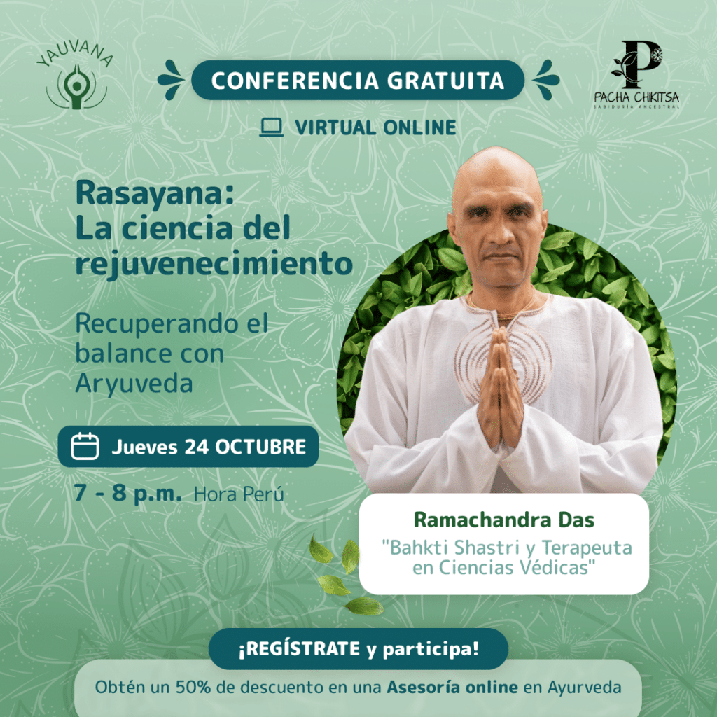 Conferencia: Rasayana la ciencia del rejuvenecimiento